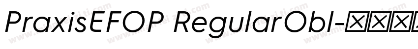 PraxisEFOP RegularObl字体转换
